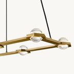 Eclatant Celestial Orbit Rectangular Chandelier 54"