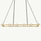 Eclatant Celestial Orbit Rectangular Chandelier 72"