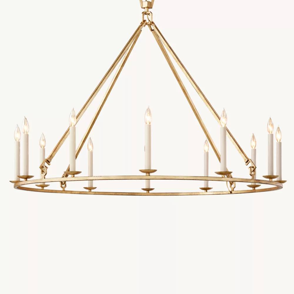 Carrick English Openwork Round Chandelier 50"