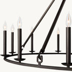 Carrick English Openwork Round Chandelier 60"