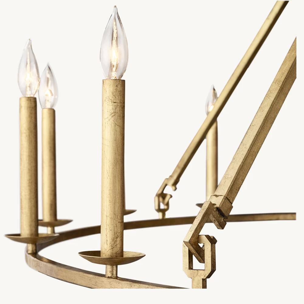 Carrick English Openwork Round Chandelier 60"