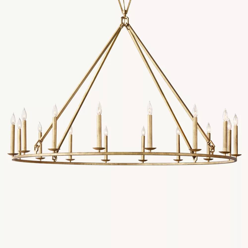 Carrick English Openwork Round Chandelier 60"