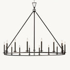 Carrick English Openwork Round Chandelier 60"