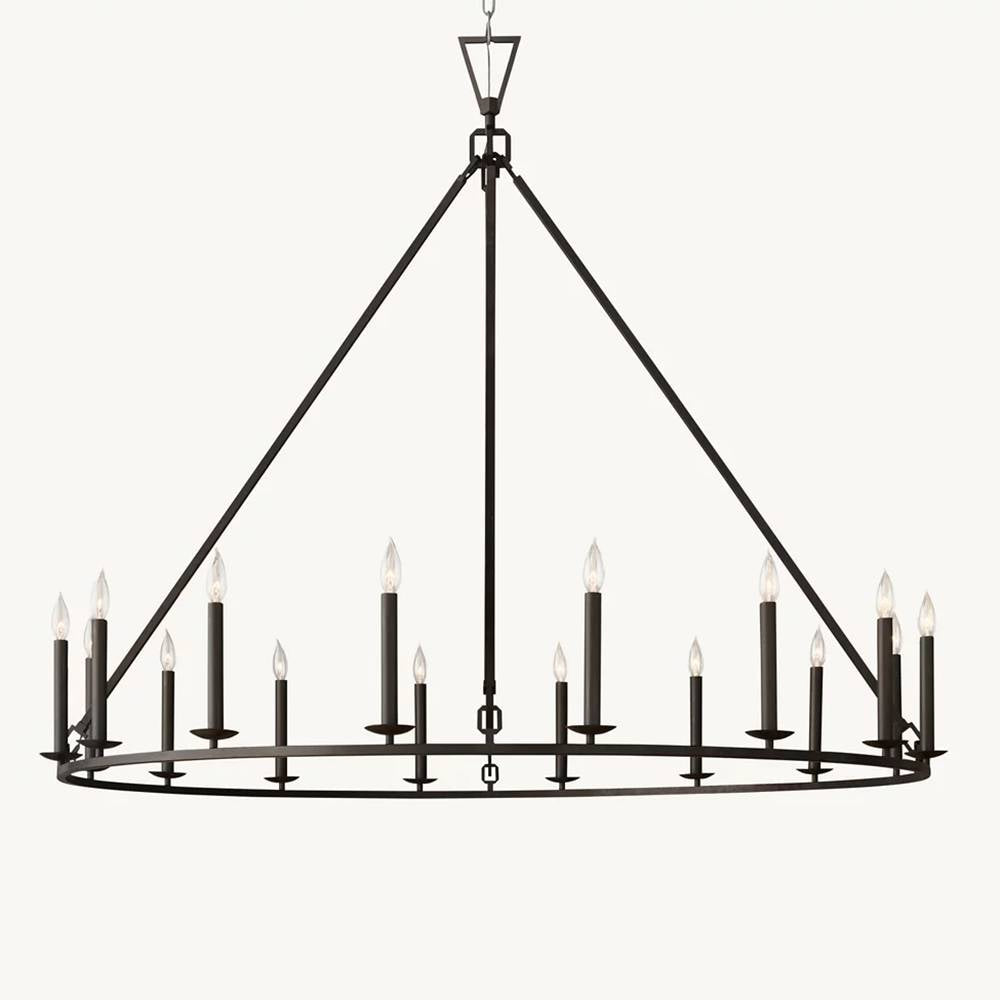 Carrick English Openwork Round Chandelier 60"