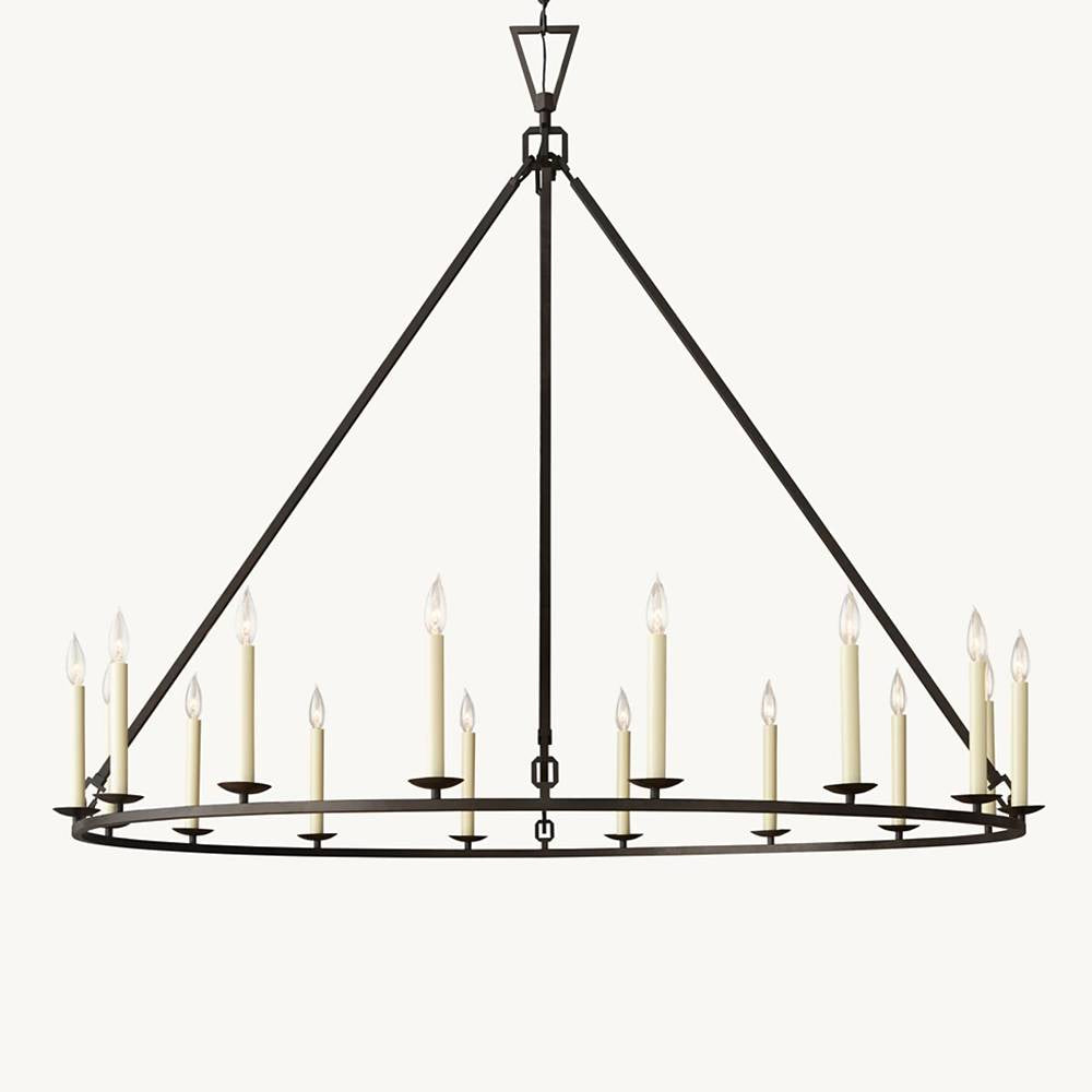 Carrick English Openwork Round Chandelier 60"