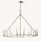 Carrick English Openwork Round Chandelier 60"