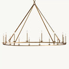 Carrick English Openwork Round Chandelier 72"