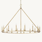 Carrick English Openwork Round Chandelier 72"
