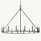 Carrick English Openwork Round Chandelier 72"