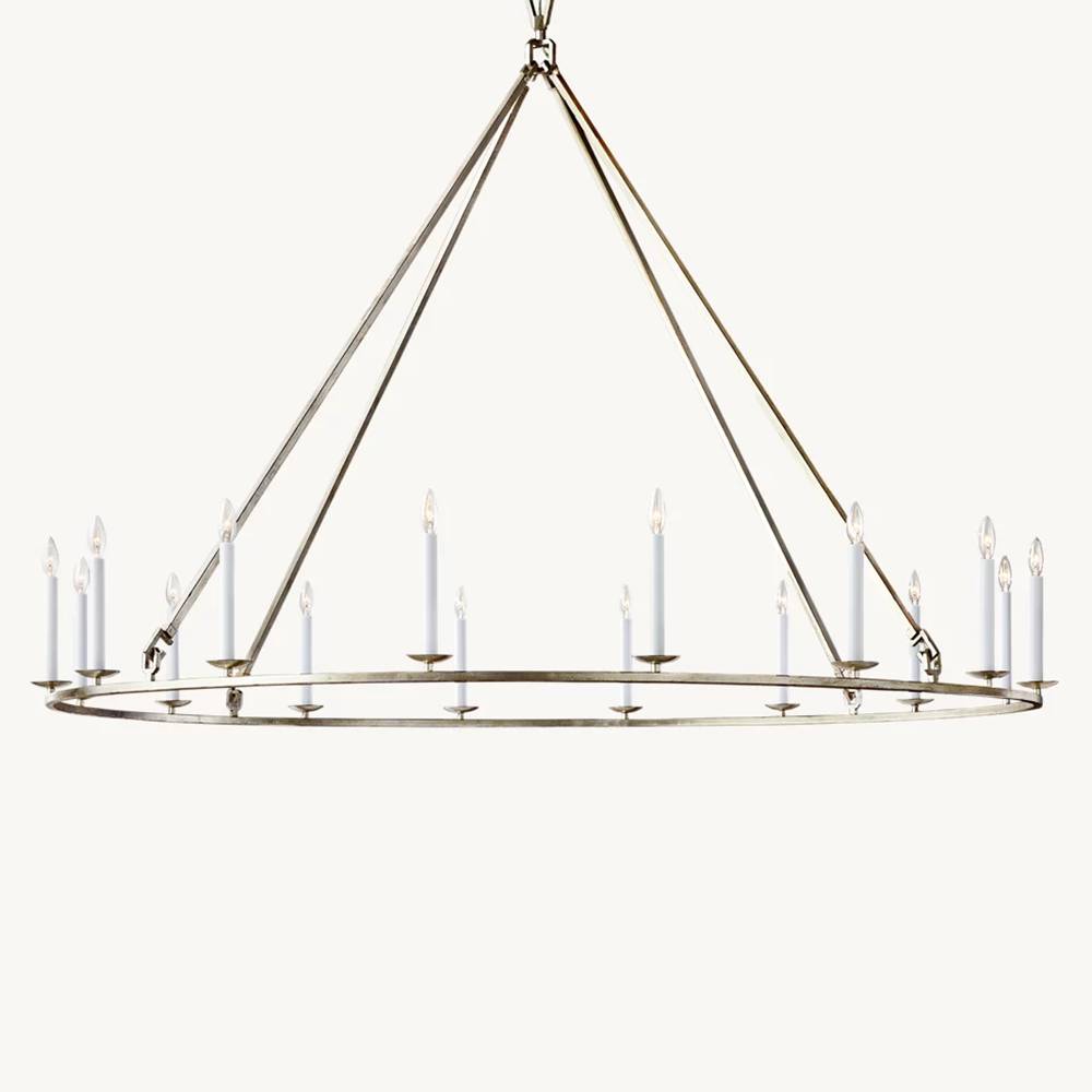 Carrick English Openwork Round Chandelier 72"