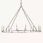 Carrick English Openwork Round Chandelier 72"