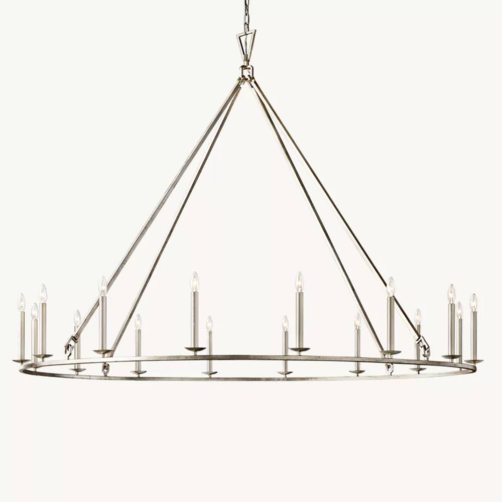 Carrick English Openwork Round Chandelier 72"