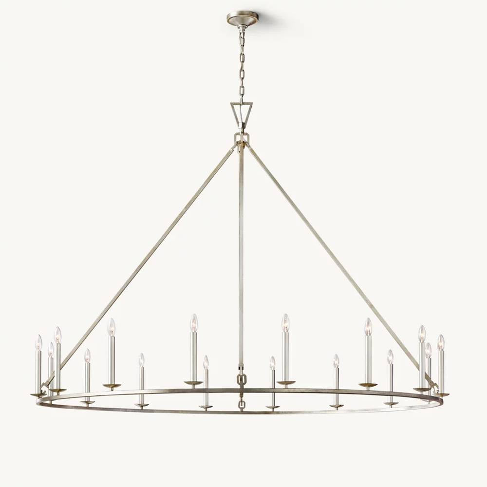 Carrick English Openwork Round Chandelier 72"