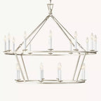 Carrick English Openwork Two-Tier Round Chandelier 40"