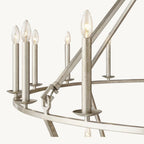 Carrick English Openwork Two-Tier Round Chandelier 62"