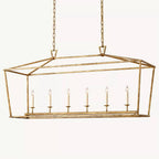 Carrick English Openwork Rectangular Chandelier 54"