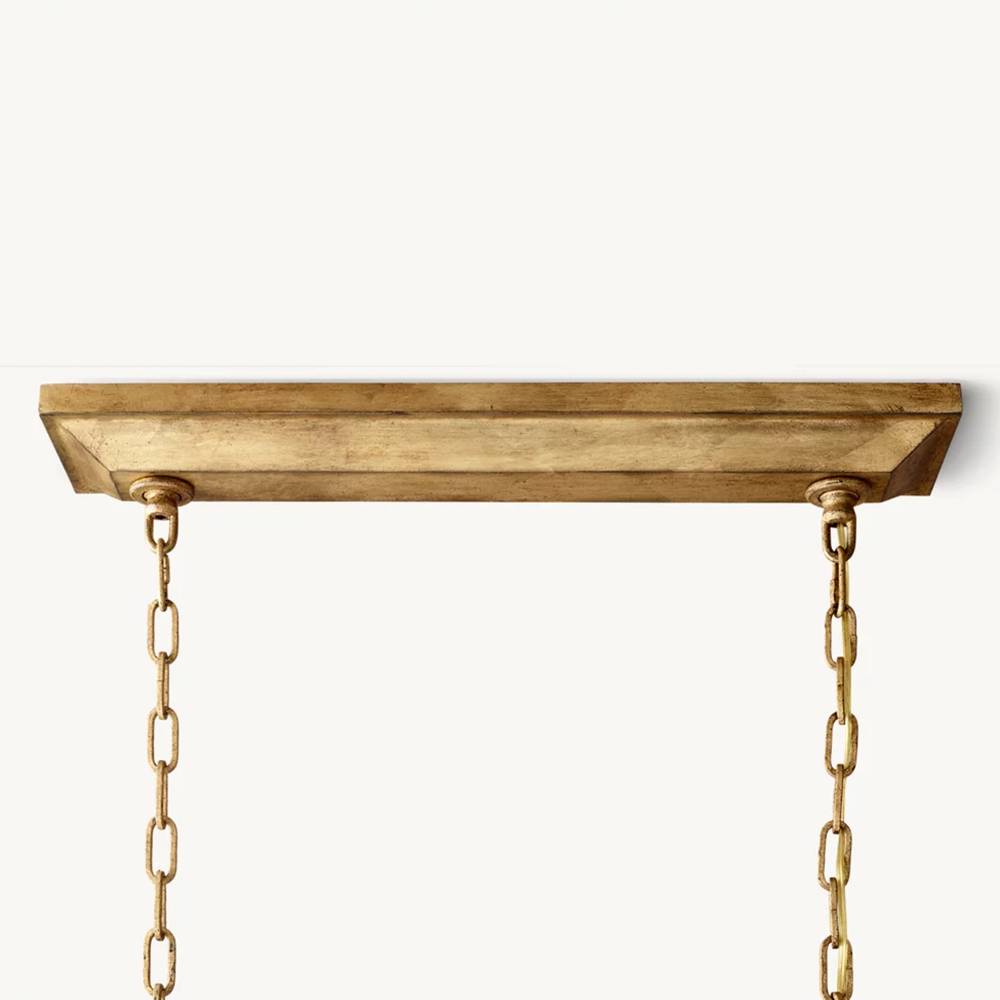Carrick English Openwork Rectangular Chandelier 54"