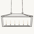 Carrick English Openwork Rectangular Chandelier 54"