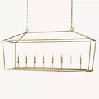 Carrick English Openwork Rectangular Chandelier 72"