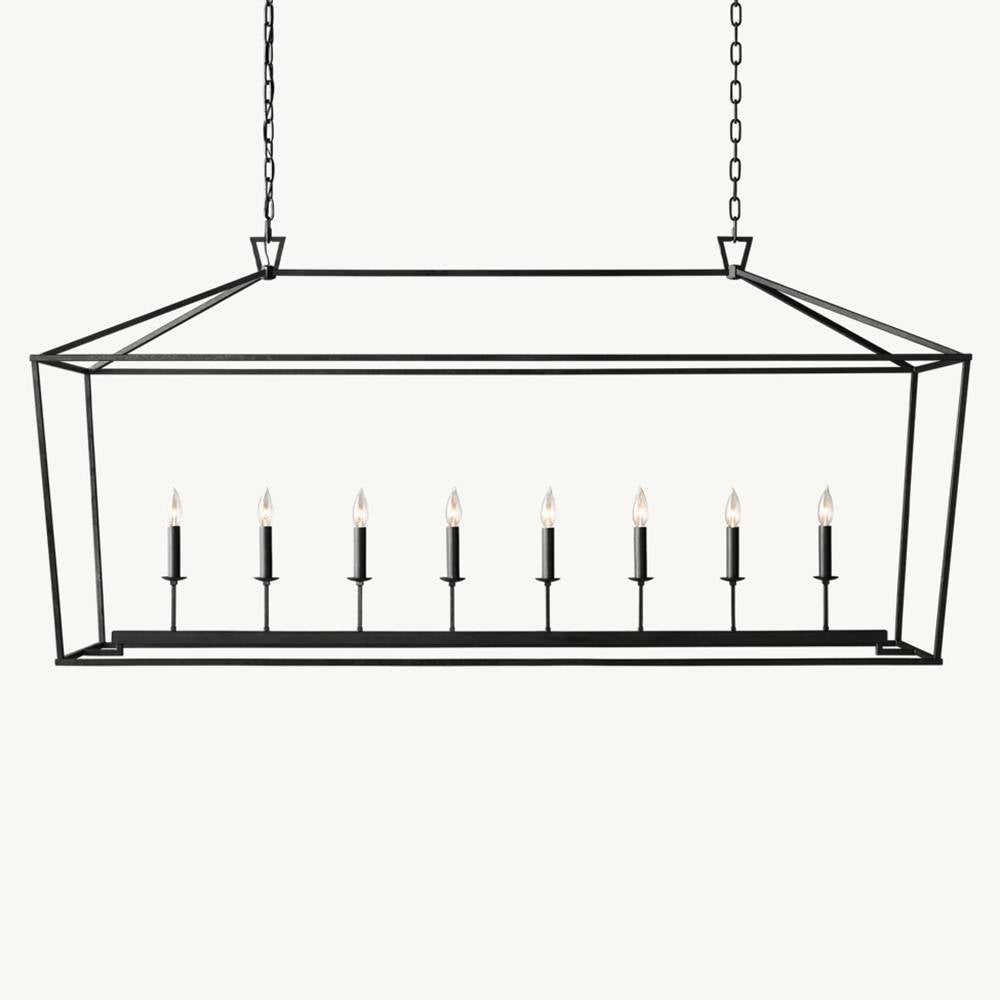 Carrick English Openwork Rectangular Chandelier 72"