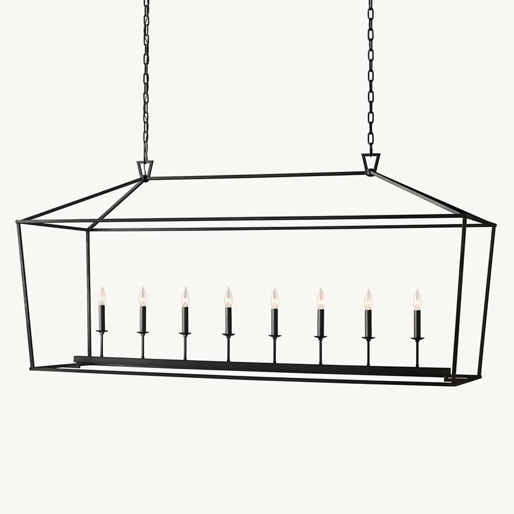 Carrick English Openwork Rectangular Chandelier 72"