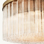 Cielo Lustred Glass Round Chandelier 36"