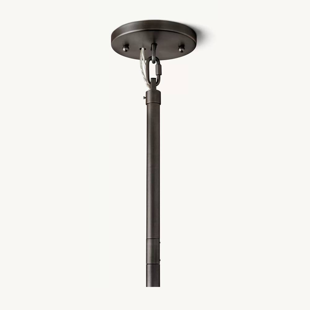 Cielo Lustred Glass Three-Tier Round Chandelier 48"