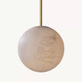 Brielle Alabaster Carved Globe Pendant Light