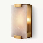Brielle Alabaster Carved Wall Sconce