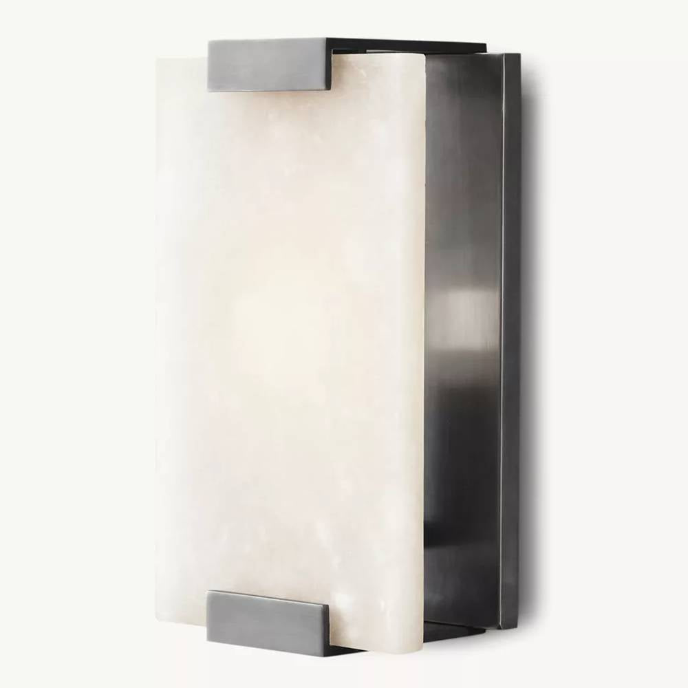 Brielle Alabaster Carved Wall Sconce