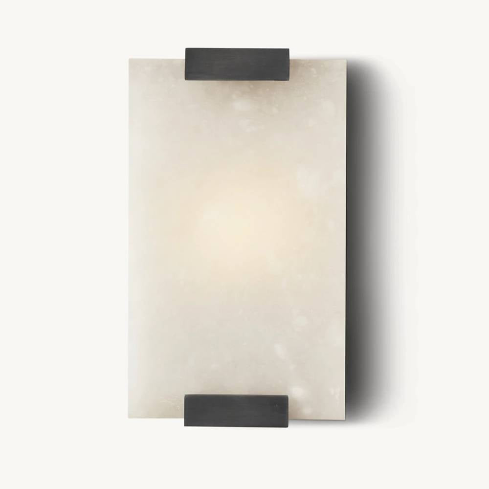 Brielle Alabaster Carved Wall Sconce