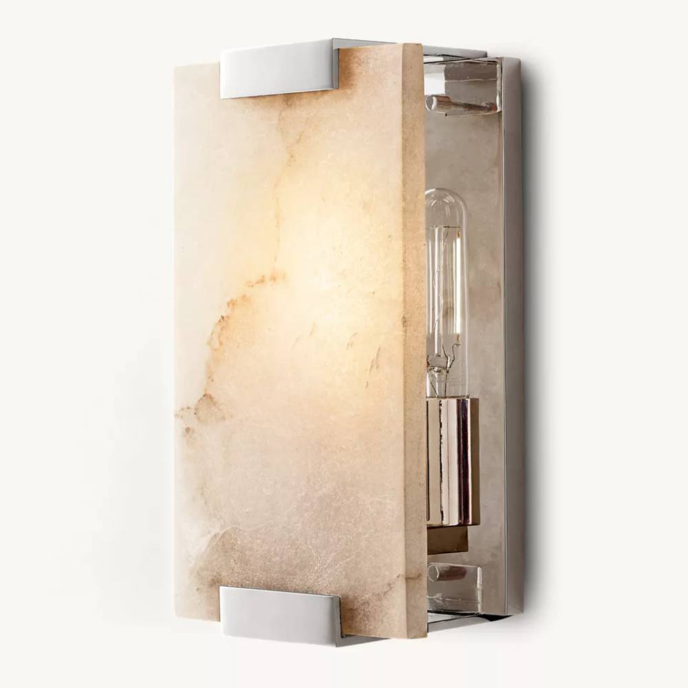 Brielle Alabaster Carved Wall Sconce