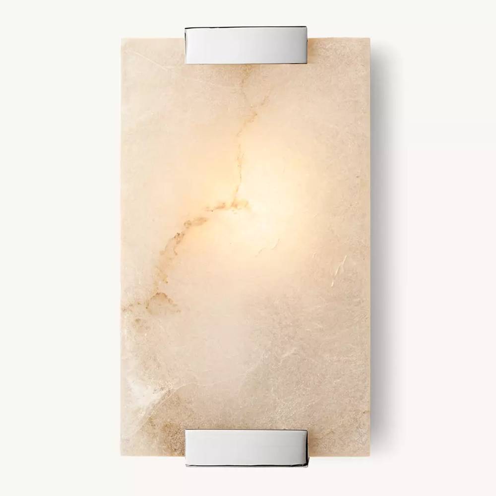 Brielle Alabaster Carved Wall Sconce