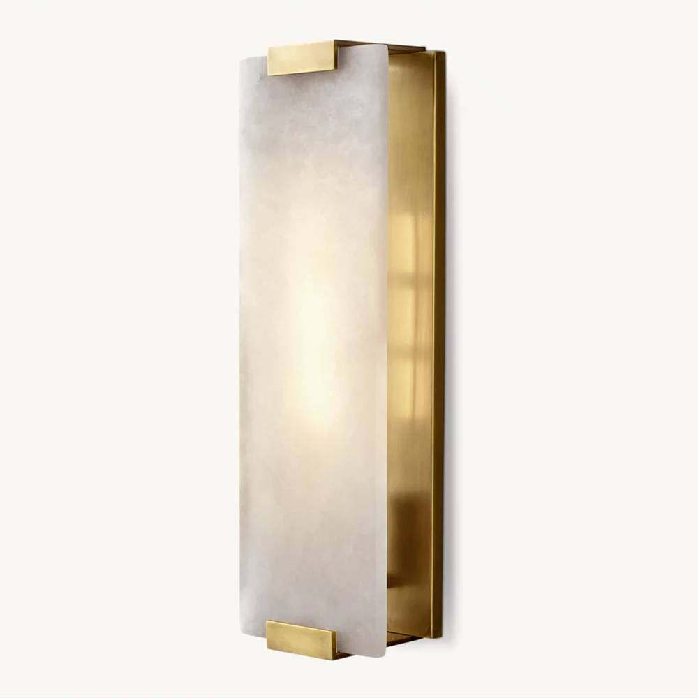 Brielle Alabaster Carved Wall Sconce