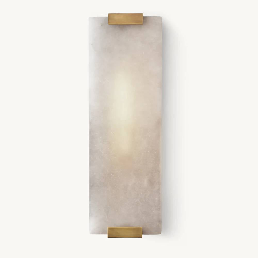 Brielle Alabaster Carved Wall Sconce