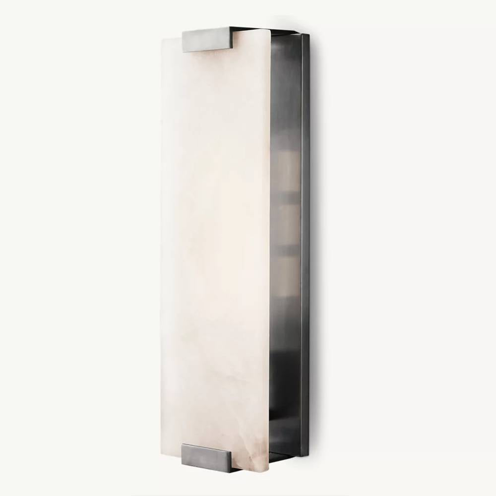 Brielle Alabaster Carved Wall Sconce