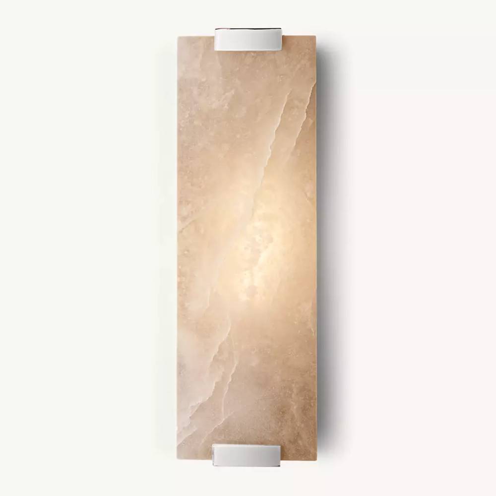 Brielle Alabaster Carved Wall Sconce