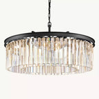 Rhys Beveled Prism Round Chandelier 32"