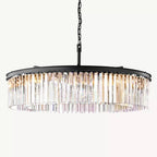 Rhys Beveled Prism Round Chandelier 43"