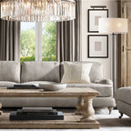 Rhys Beveled Prism Round Chandelier 43"