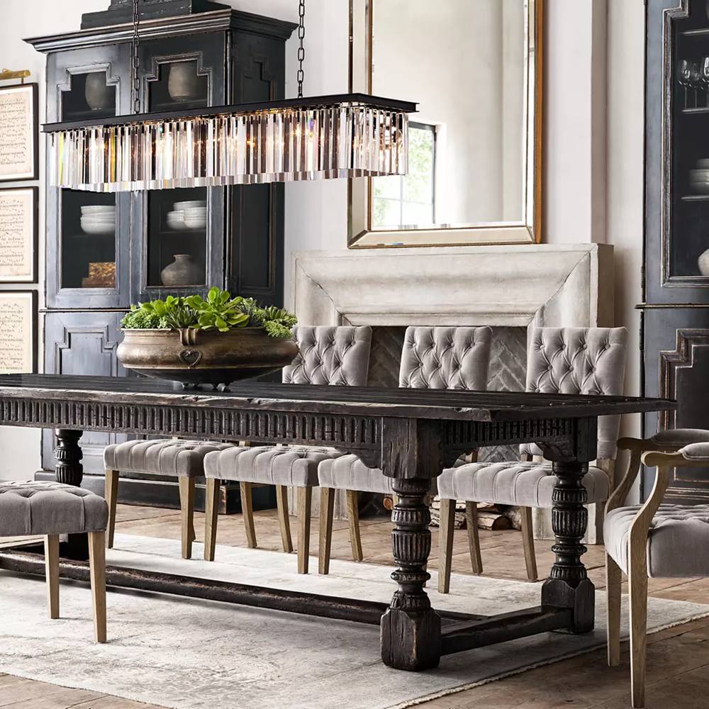 Rhys Beveled Prism Linear Chandelier 49"