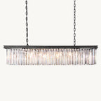 Rhys Beveled Prism Linear Chandelier 49"