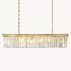 Rhys Beveled Prism Linear Chandelier 49"