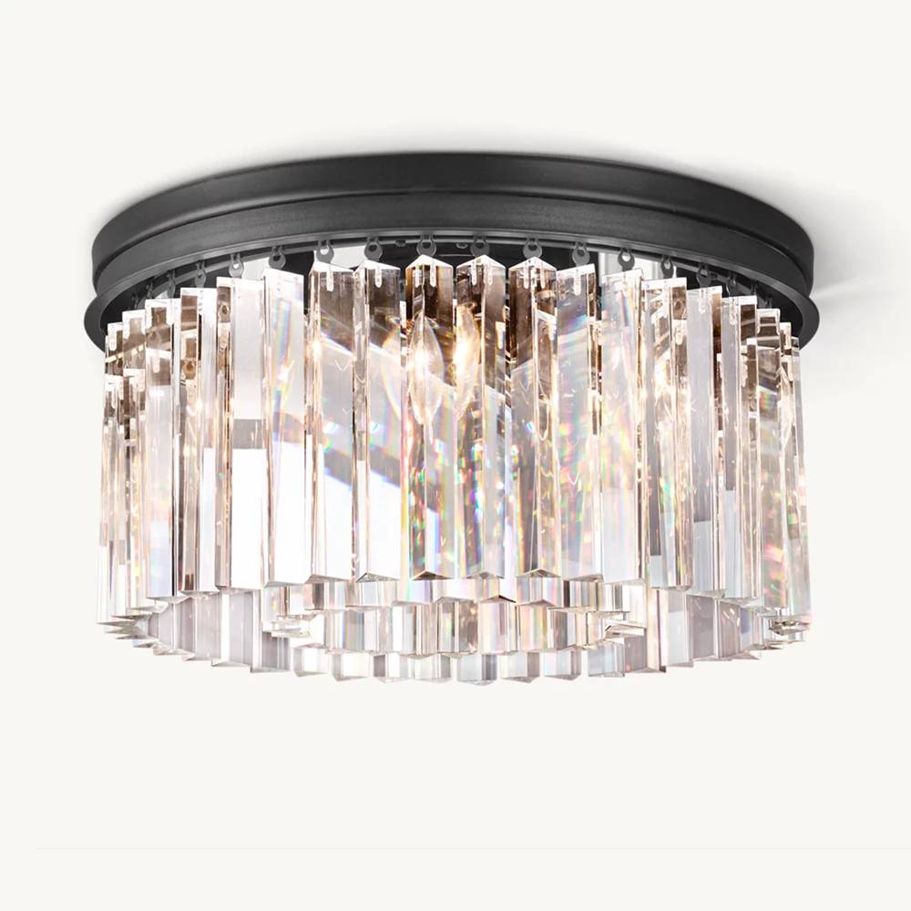 Rhys Beveled Prism Linear Flush Mount