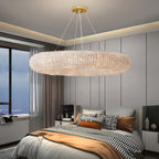 Halo Stranded Crystal Round Chandelier 59"