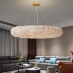 Halo Stranded Crystal Round Chandelier 41"