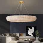 Halo Stranded Crystal Round Chandelier 72"