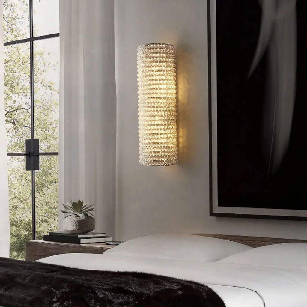 Halo Stranded Crystal Wall Sconce