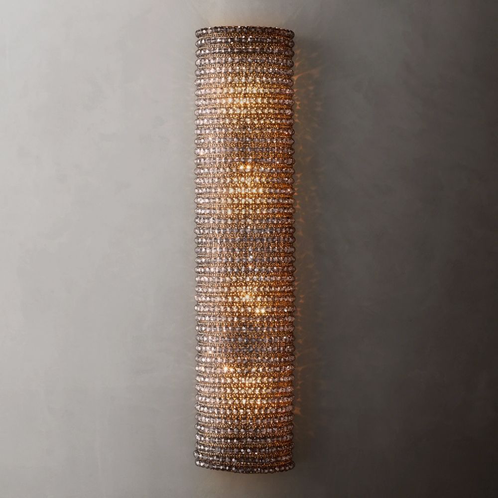 Halo Stranded Crystal Wall Sconce
