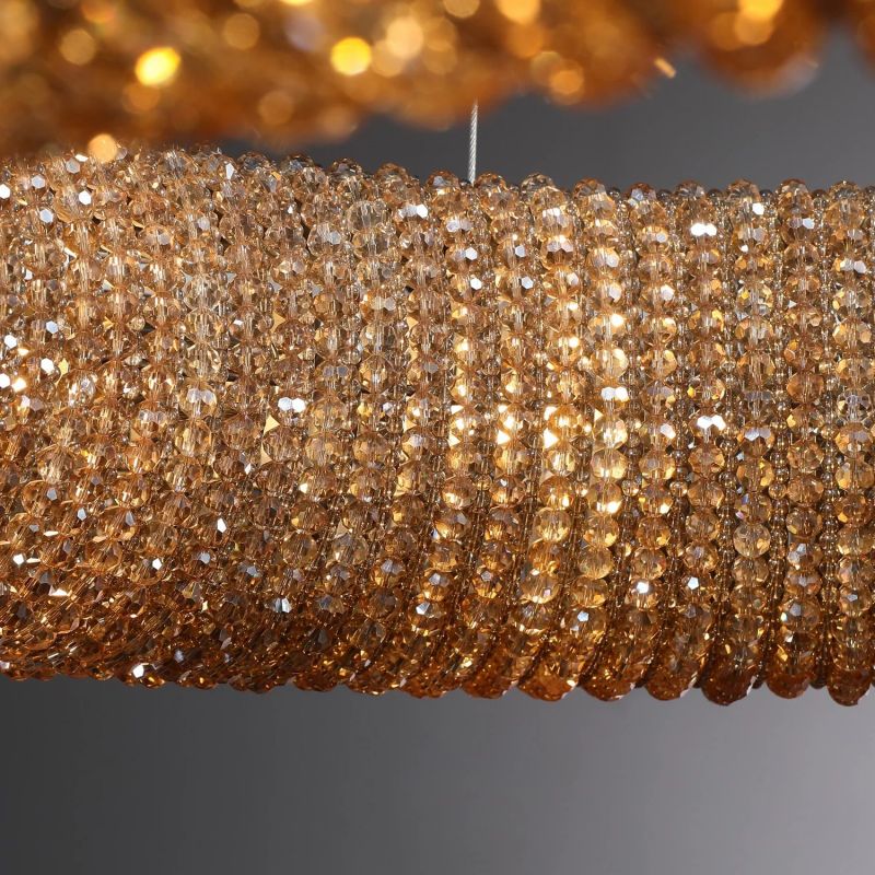 Halo Stranded Crystal Round Chandelier 41"